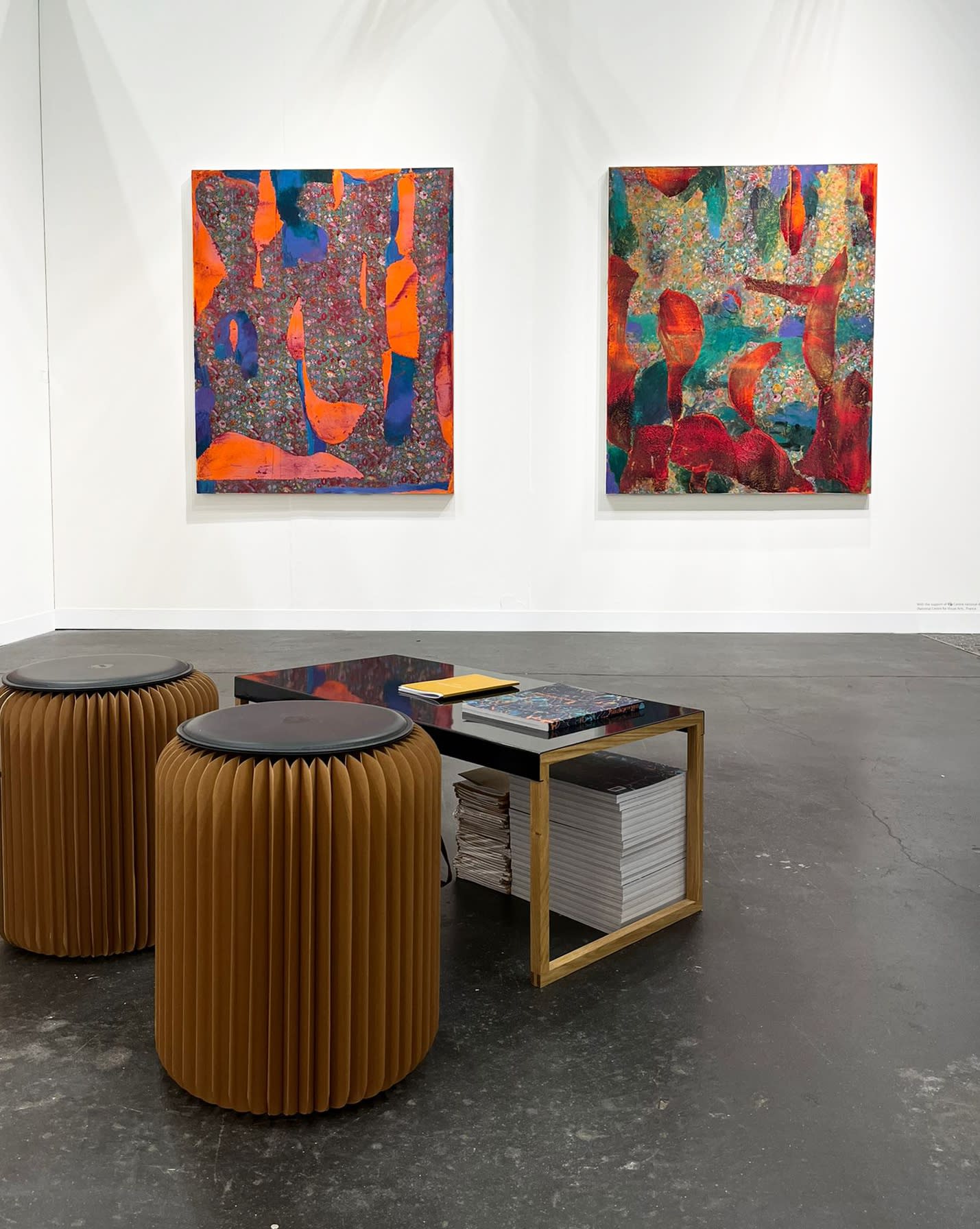 View of the booth at "The Armory Show" 2023 Solo show Julien des Monstiers