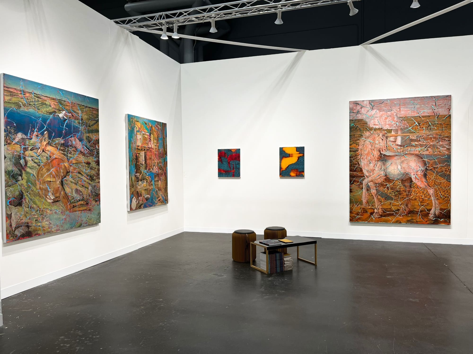 View of the booth at "The Armory Show" 2023 Solo show Julien des Monstiers