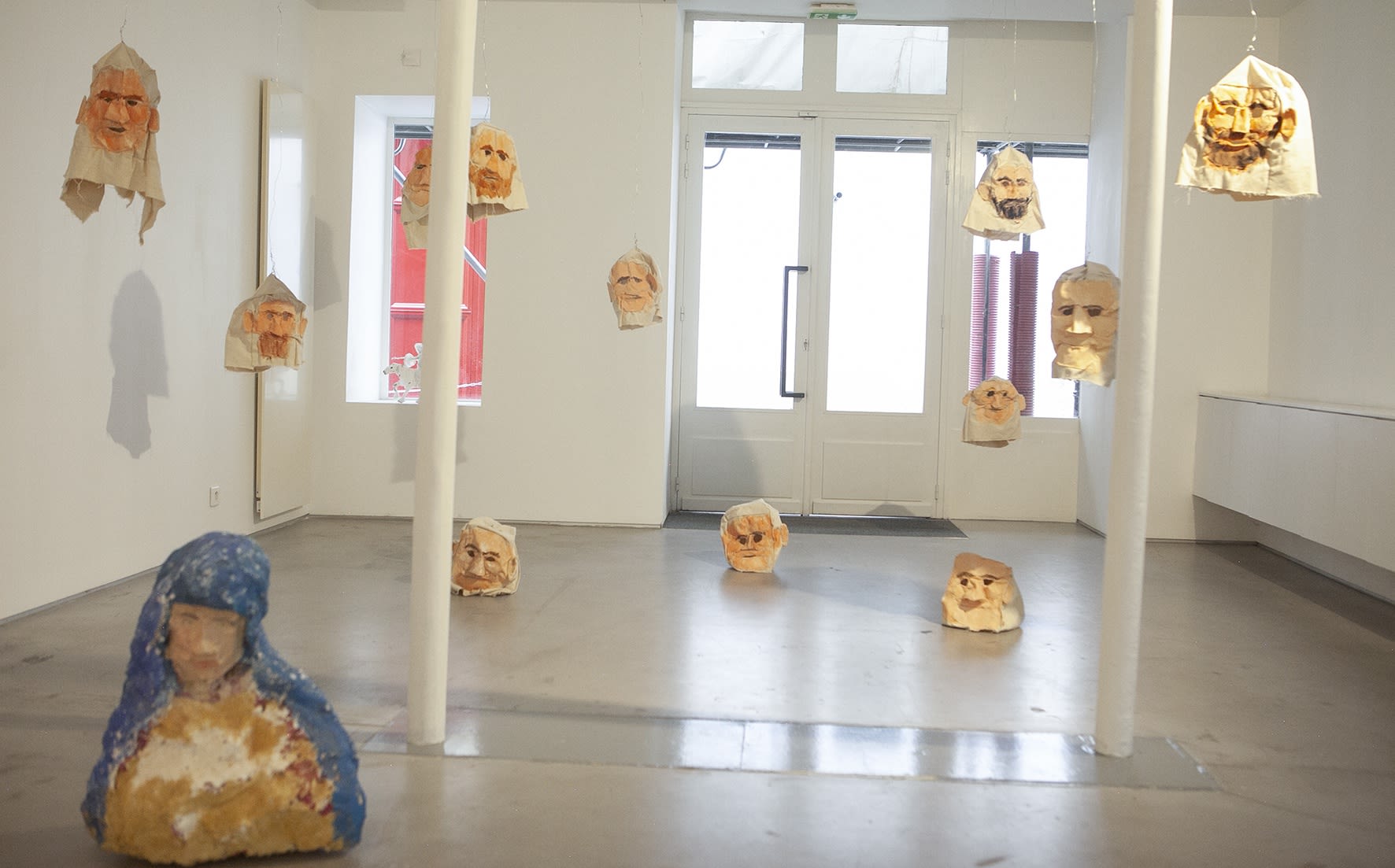 Exhibition view from the installation in the Frontspace "ROME" by Cate Giordano.