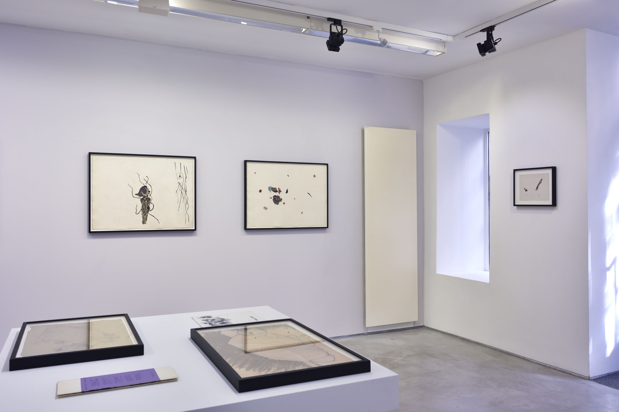 Vue de l'exposition "Bernard Réquichot, Les Requichot de Cordier" Photo © Rebecca Fanuele