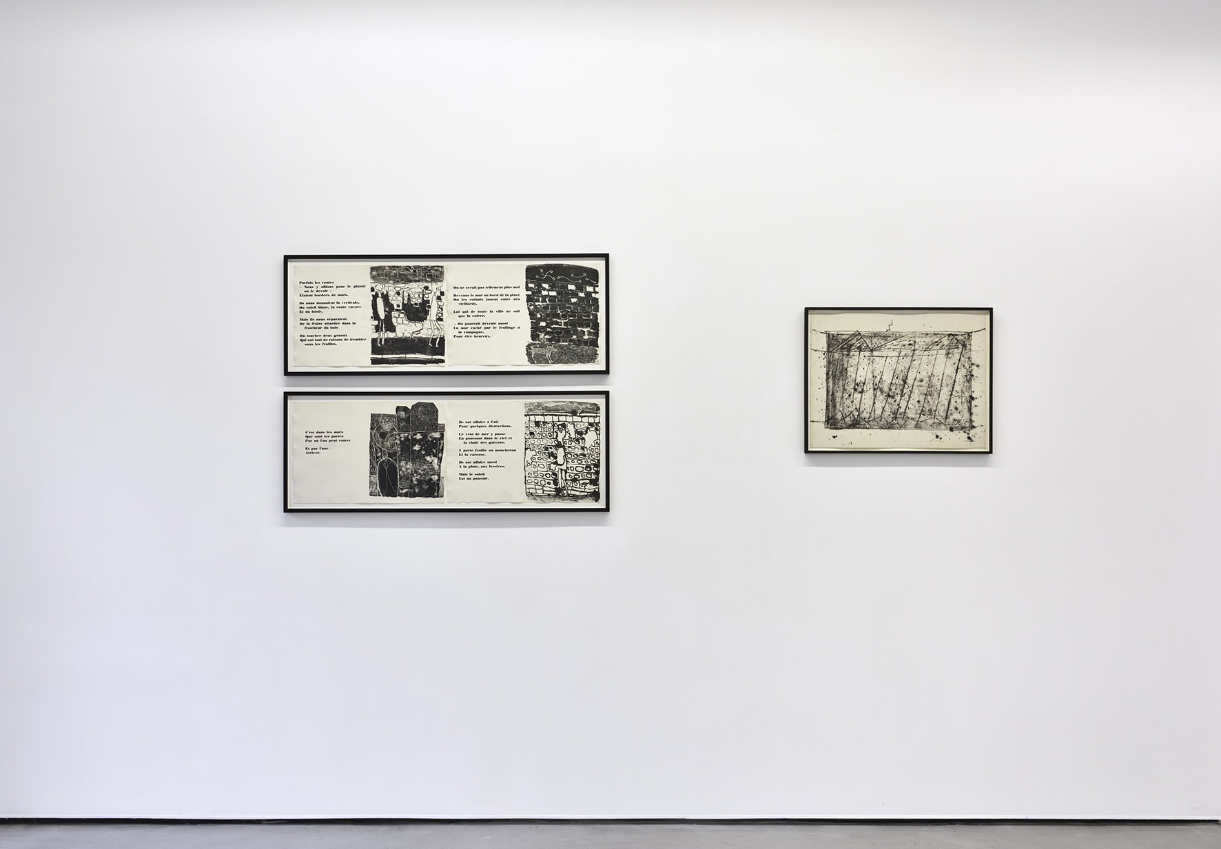 Vue de l'exposition " Georges NOËL - Jean DUBUFFET ", Galerie Christophe Gaillard, Paris, 2024. © Photo : Rebecca Fanuele.