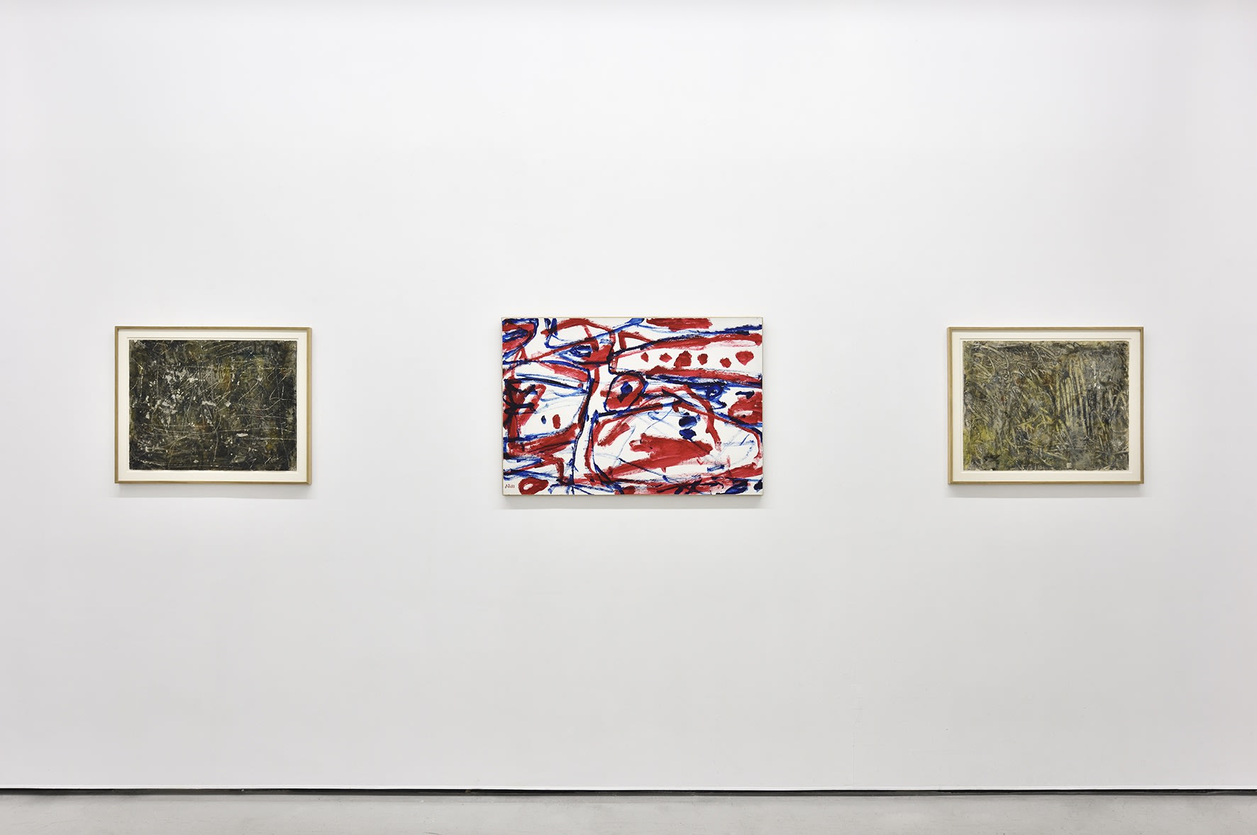 Vue de l'exposition " Georges NOËL - Jean DUBUFFET ", Galerie Christophe Gaillard, Paris, 2024. © Photo : Rebecca Fanuele.