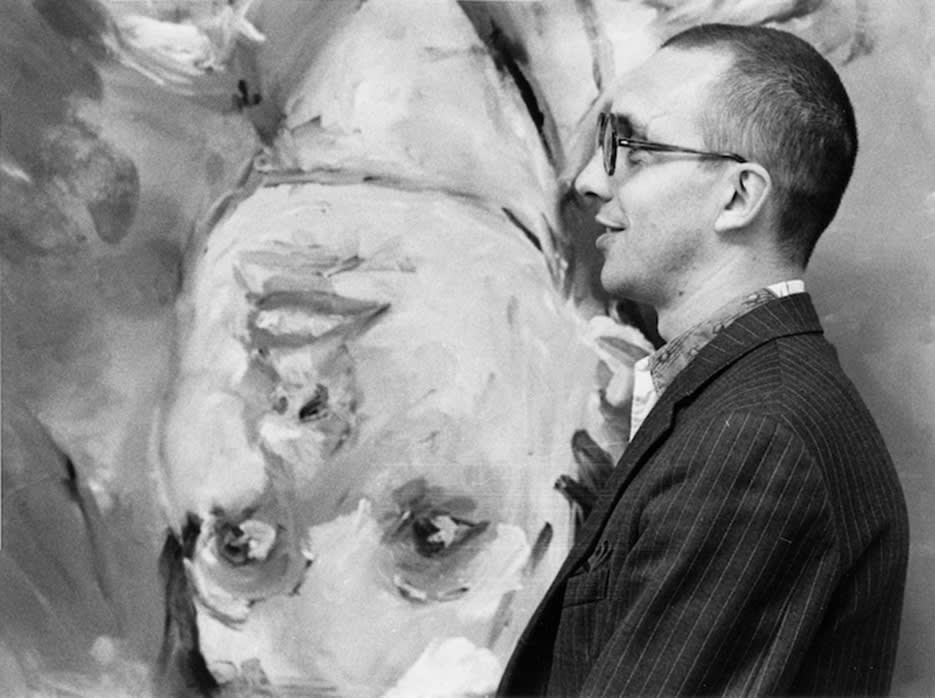 Angelika Platen, Georg Baselitz, Profil vor upside down, Hamburg, 1972, 30 x 40 cm, Ed. 5 © Angelika Platen