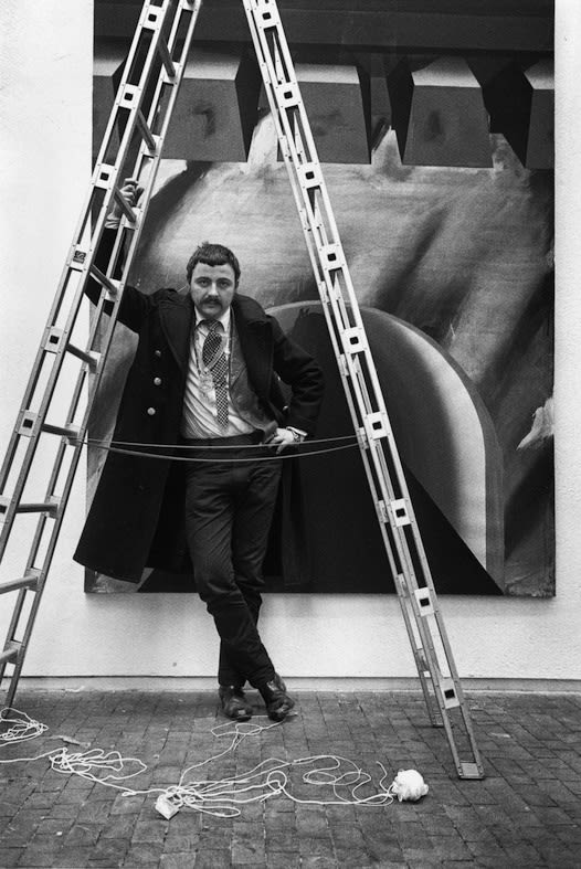 Angelika Platen, Markus Lüpertz, Erfolgsleiter, Berlin, 1970, 45 x 30 cm, Ed. 5 © Angelika Platen