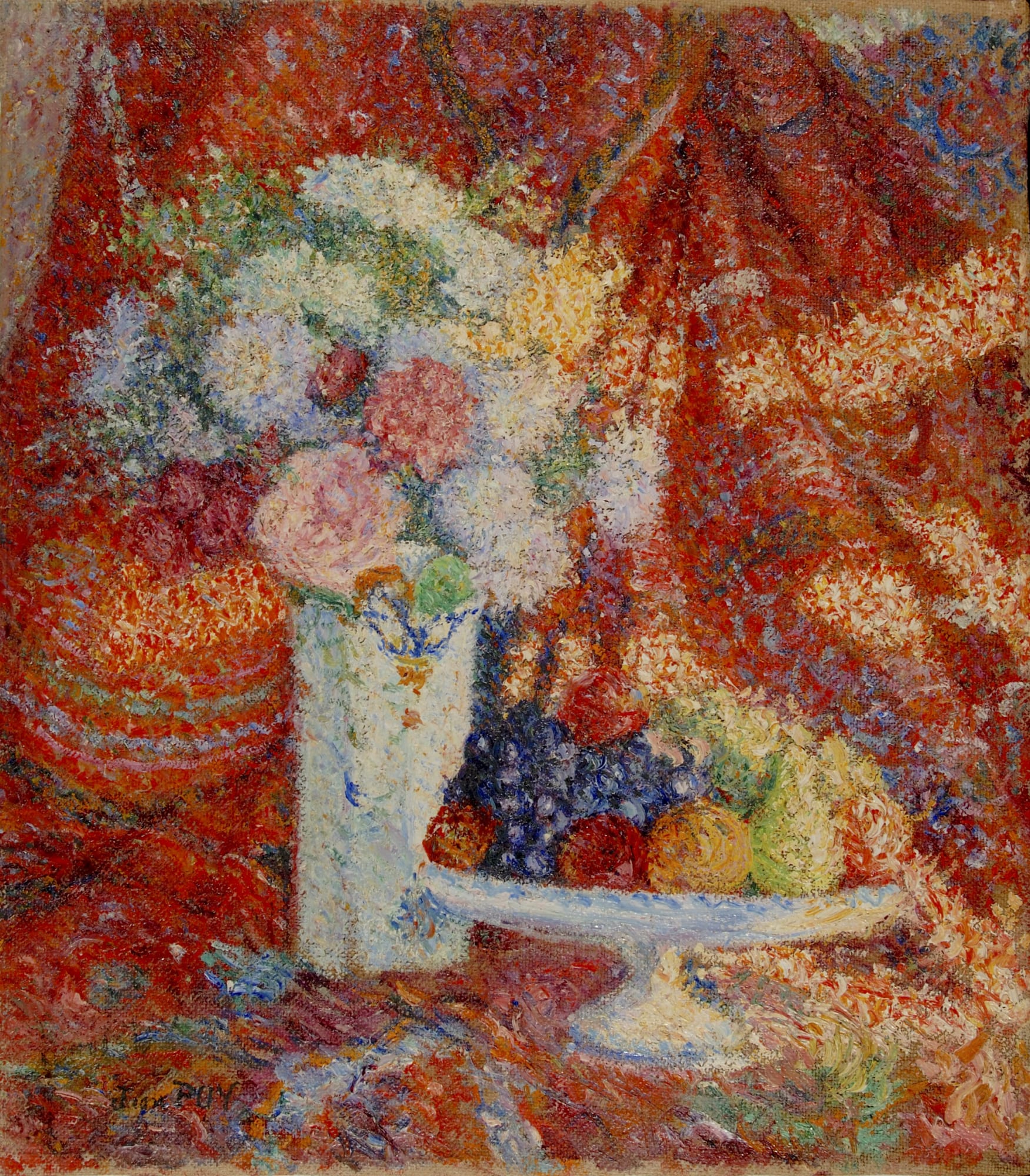 Jean Puy, Bouquet et corbeille de fruits, c. 1898
