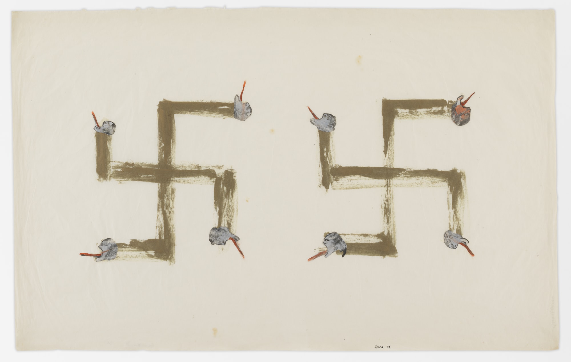 Nancy Spero, Maypole: Take No Prisoners