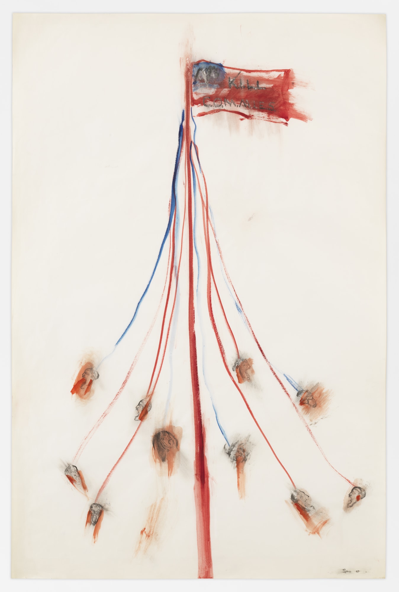Nancy Spero, Maypole: Take No Prisoners