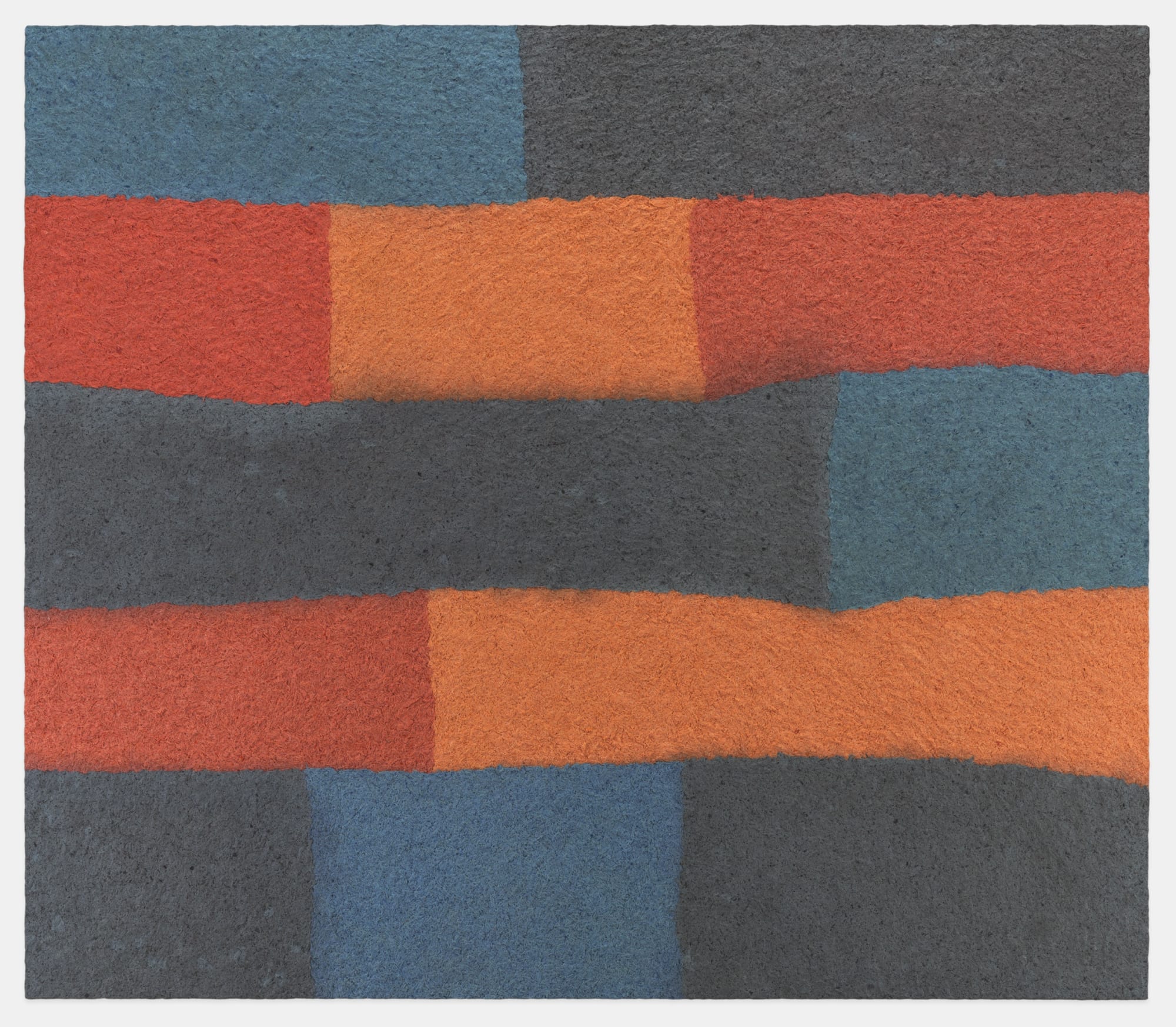 Samuel Levi Jones Interconnectivity, 2019 Pulped American history books on canvas 70 x 80 inches (177.8 x 203.2 cm)