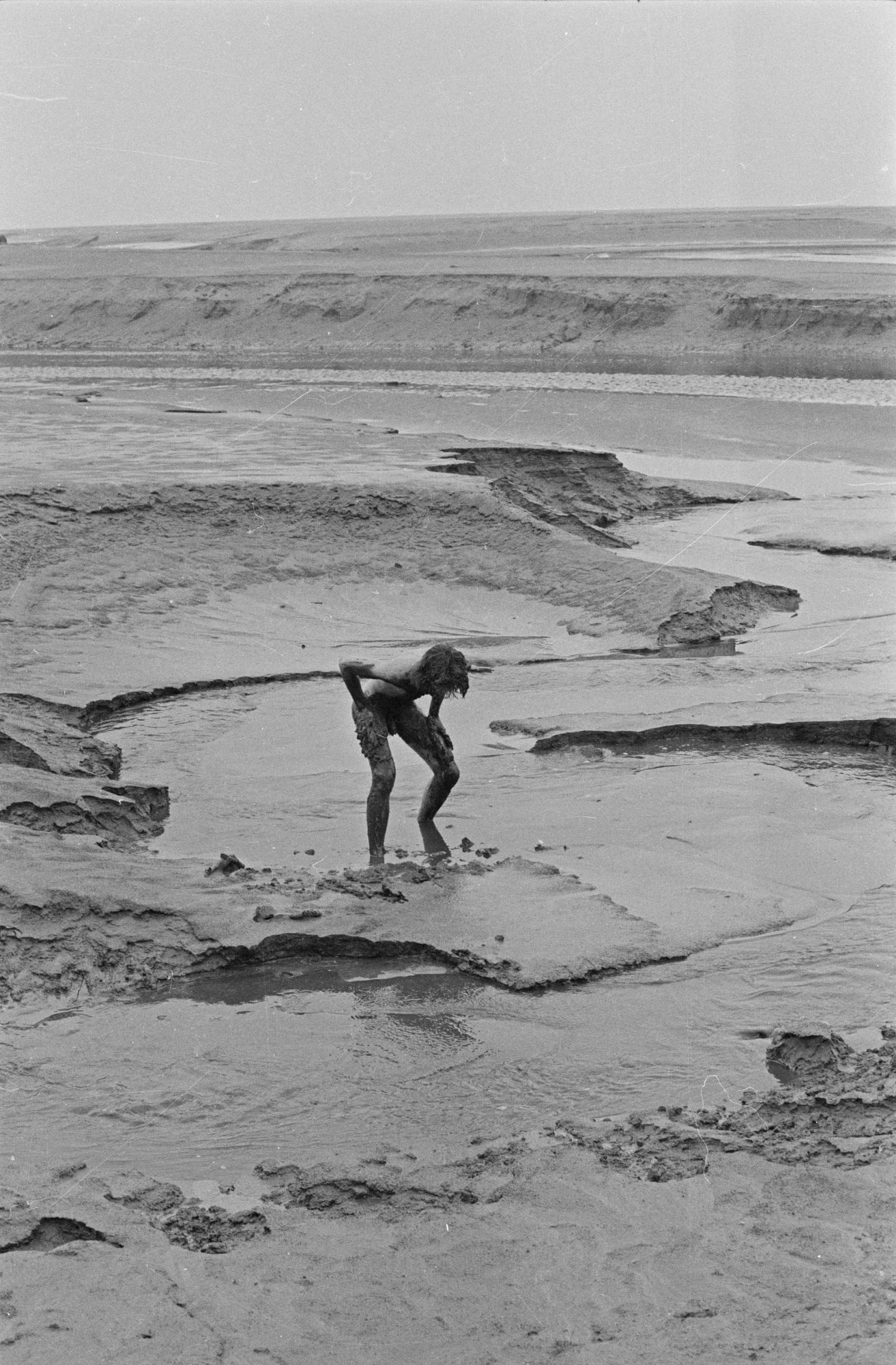 Andy Goldsworthy Black sand, Morecambe Bay, Lancashire, October 1976, 1976 / 2006 Suite of eight black and white photographic prints framed together and one black and white photographic print with an inscribed mat Suite of 8, 8.75 x 5.75 inches (22 x 14.5 cm) each Edition of 5