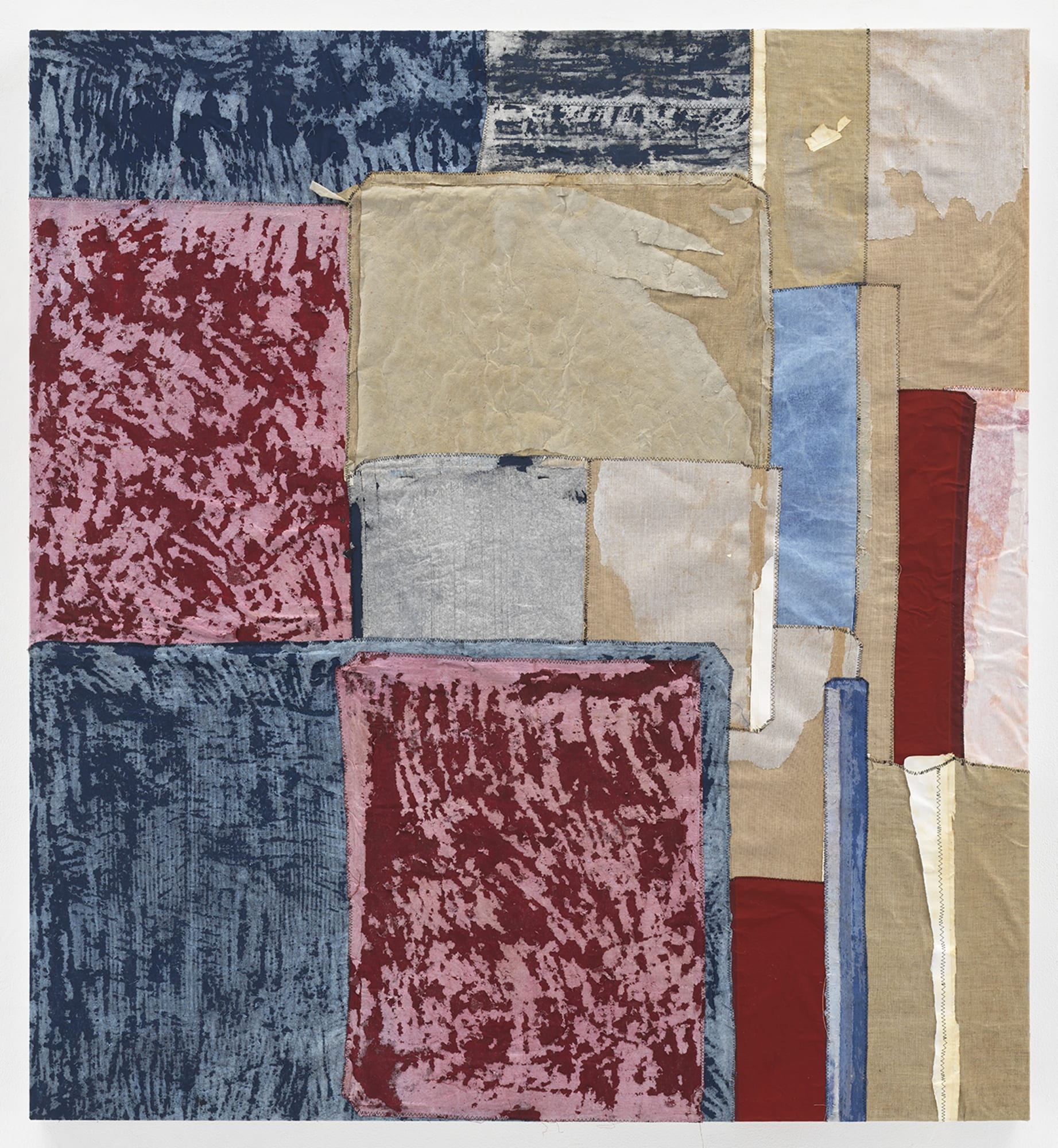 Samuel Levi Jones Intercalate, 2018 Deconstructed print portfolios on canvas 60 x 55 inches (152.4 x 139.7 cm)