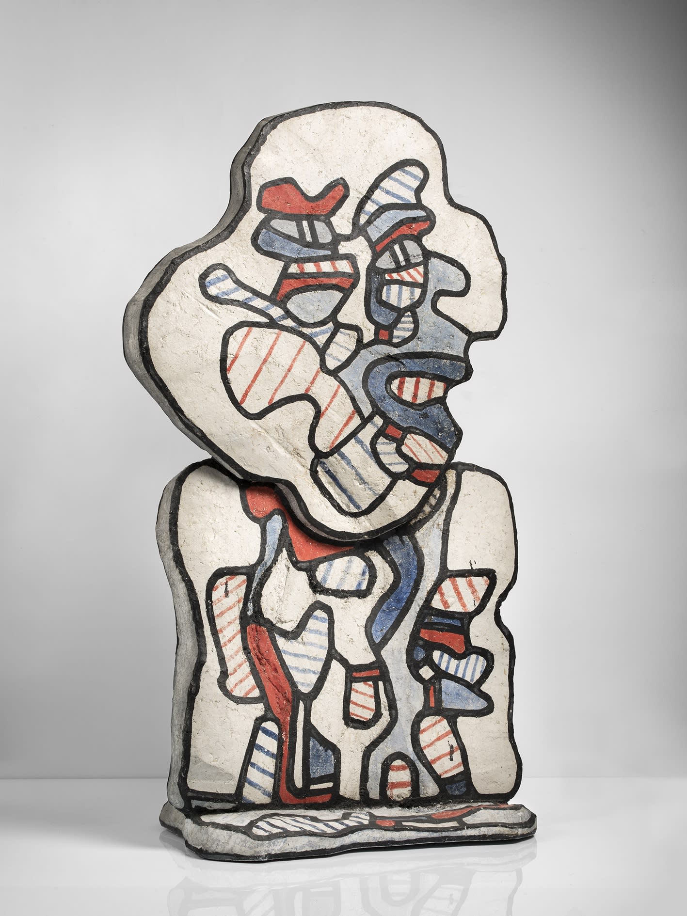 Jean Dubuffet L’Aléatoire, 1967-68 Transfer on polyester resin 39 x 23.2 x 13.2 inches (99 x 59 x 33.5 cm)