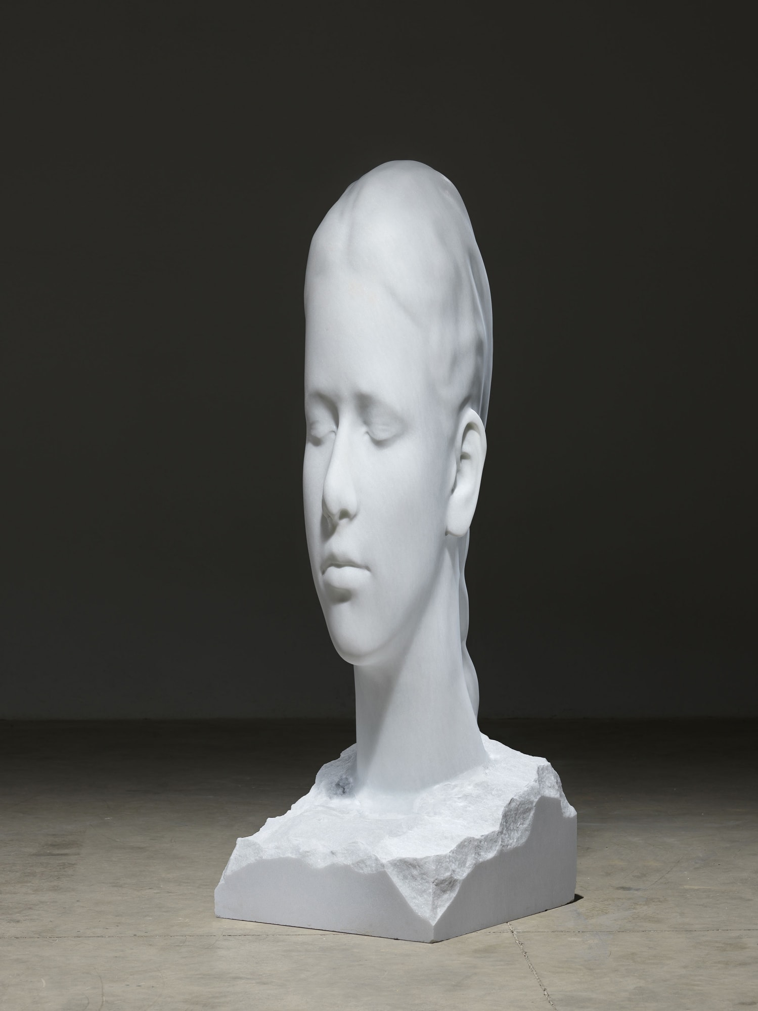 Jaume Plensa Carla's World, 2018 Marble 78.3 x 25.6 x 29.5 inches (199 x 65 x 75 cm)