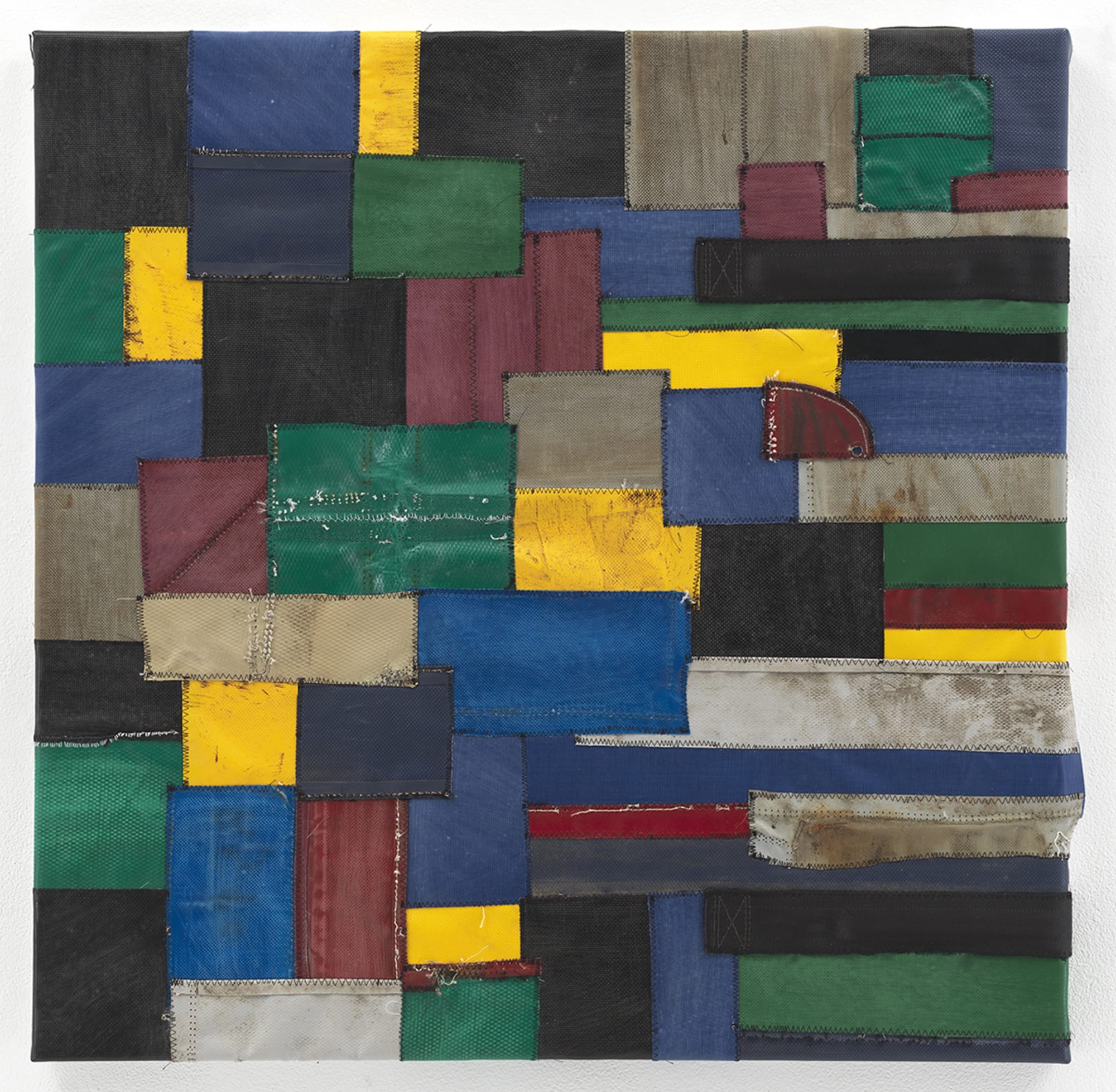 Samuel Levi Jones Collusion, 2018 Football tackling pads 30 x 30 inches (76.2 x 76.2 cm)