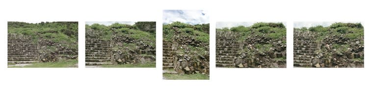 Ana Mendieta Burial Pyramid, 1974 (Estate print 2010) Suite of five color photographs 4 - 16 x 20 inches (40.7 x 50.8 cm) each; 1 - 20 x 16 inches (40.7 x 50.8 cm)