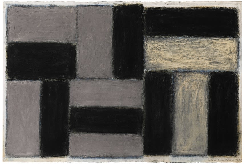 Sean Scully 10.24.90, 1990 Pastel on paper 40. 5 x 60 inches (102.9 x 152.4 cm)