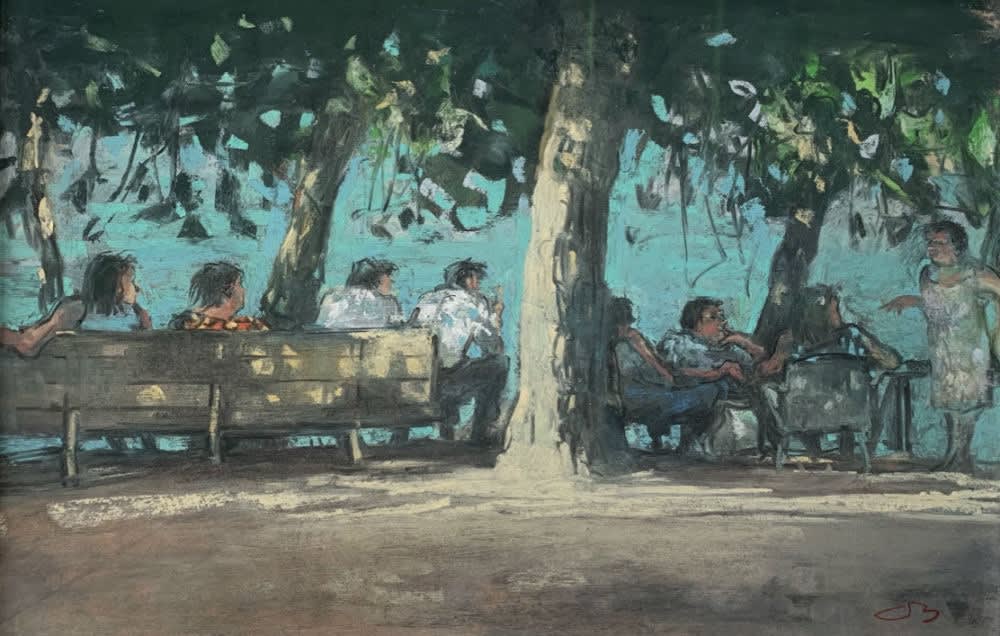 Onno Boerwinkel - Le storie della vita - 2017 - pastel en gemengde techniek - 35 x 55 cm