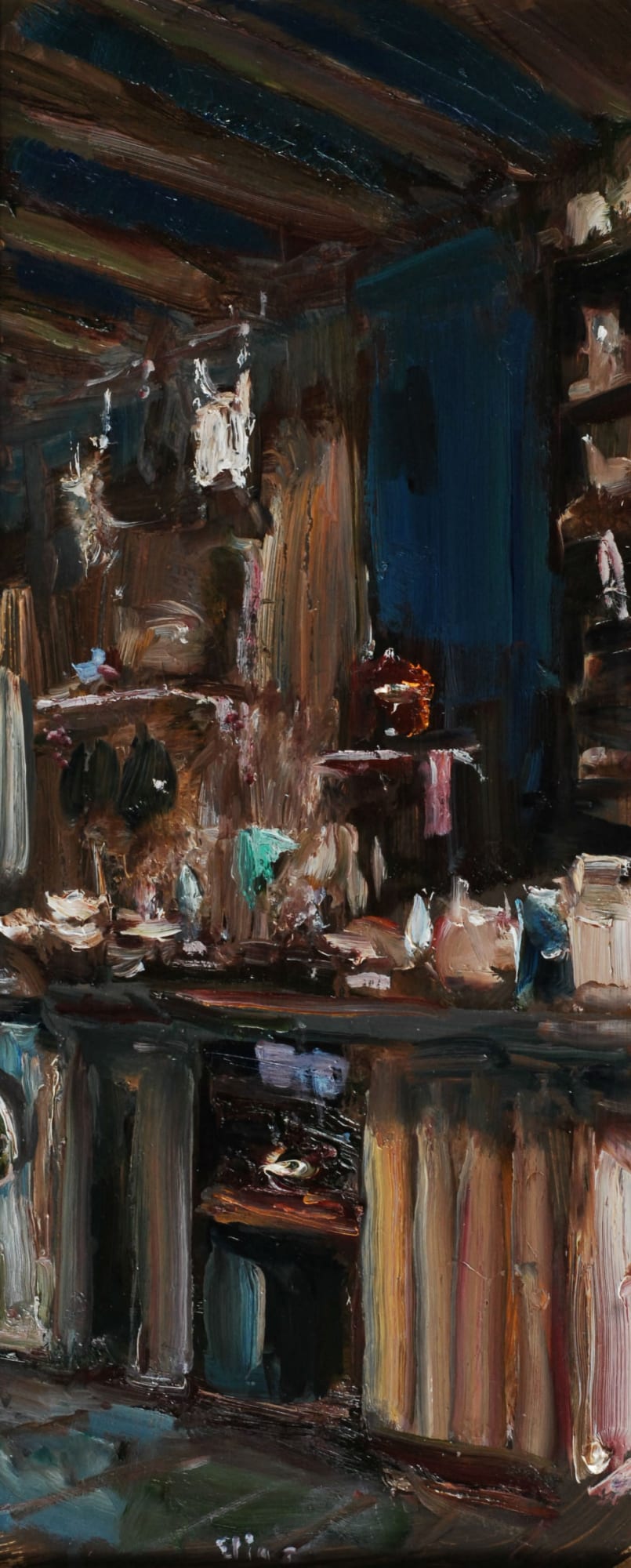 Keuken - 2018 - Olieverf op doek - 60 x 25 cm