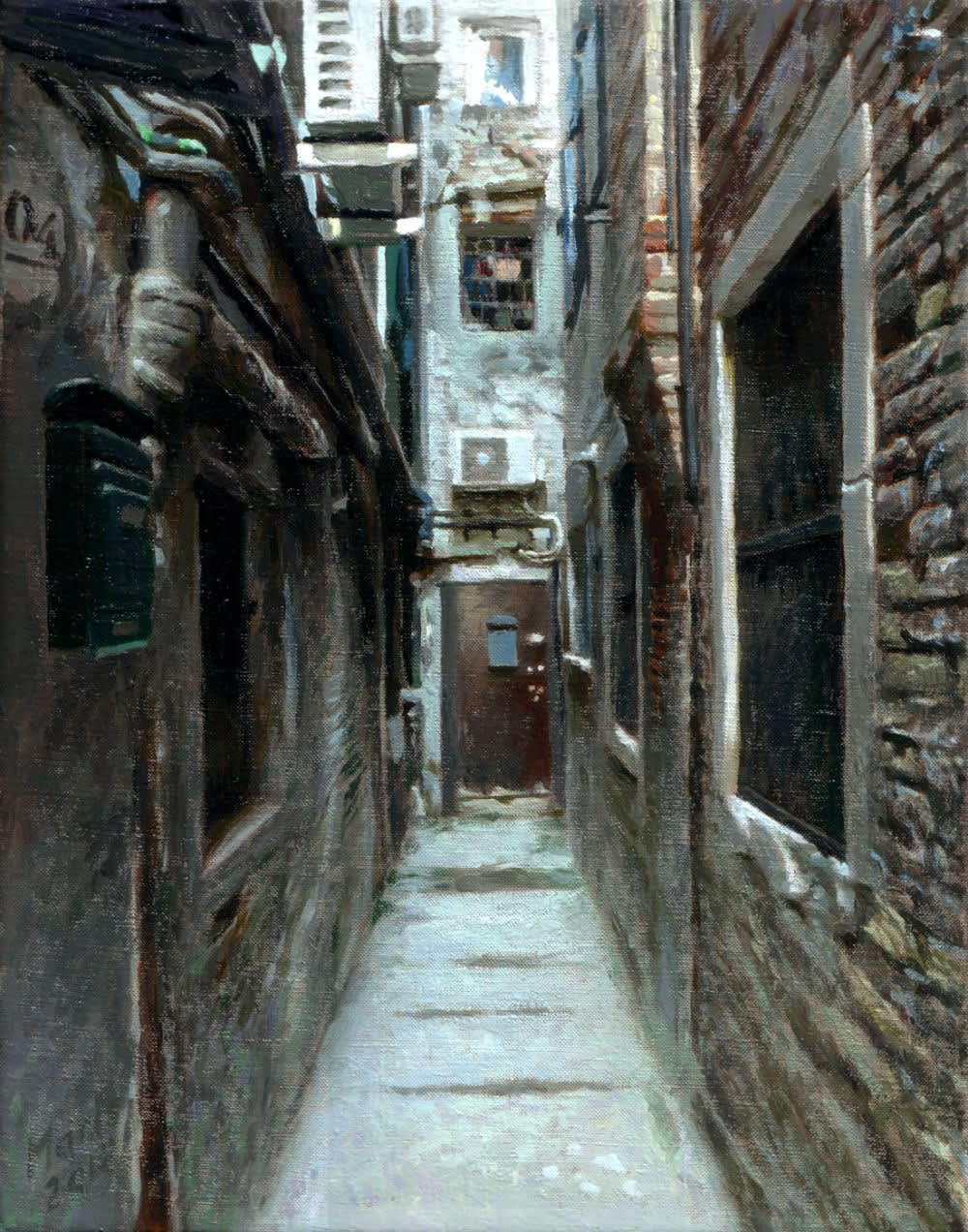 Jan Maris - Cul-de-sac III - 2018 - olieverf op doek - 30 × 24 cm