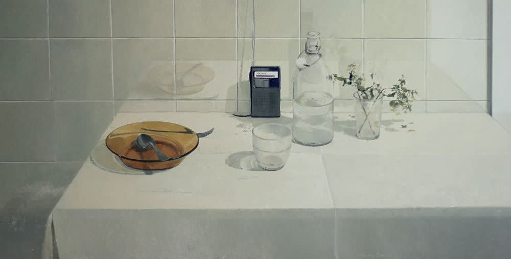 Joseba Sánchez Zabaleta - Reflejo de soledad - 2018 - olieverf op paneel - 72,5 x 73 cm