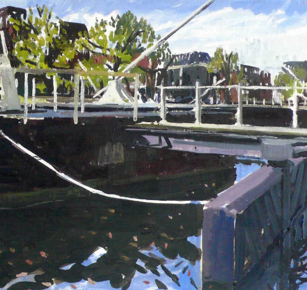 Jim Harris - Sluis - 2017 - olieverf op doek - 40 x 50 cm