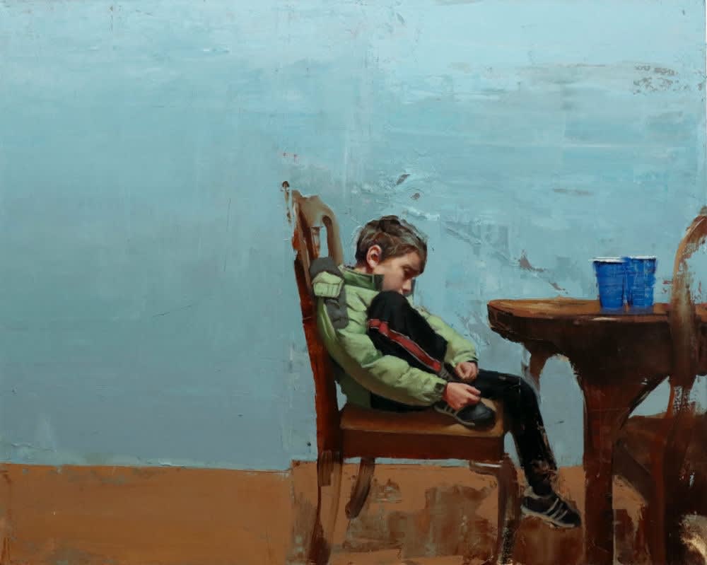 Nicolas Sanchez - Ethan - 2018 - olieverf op doek - 61 x 76 cm