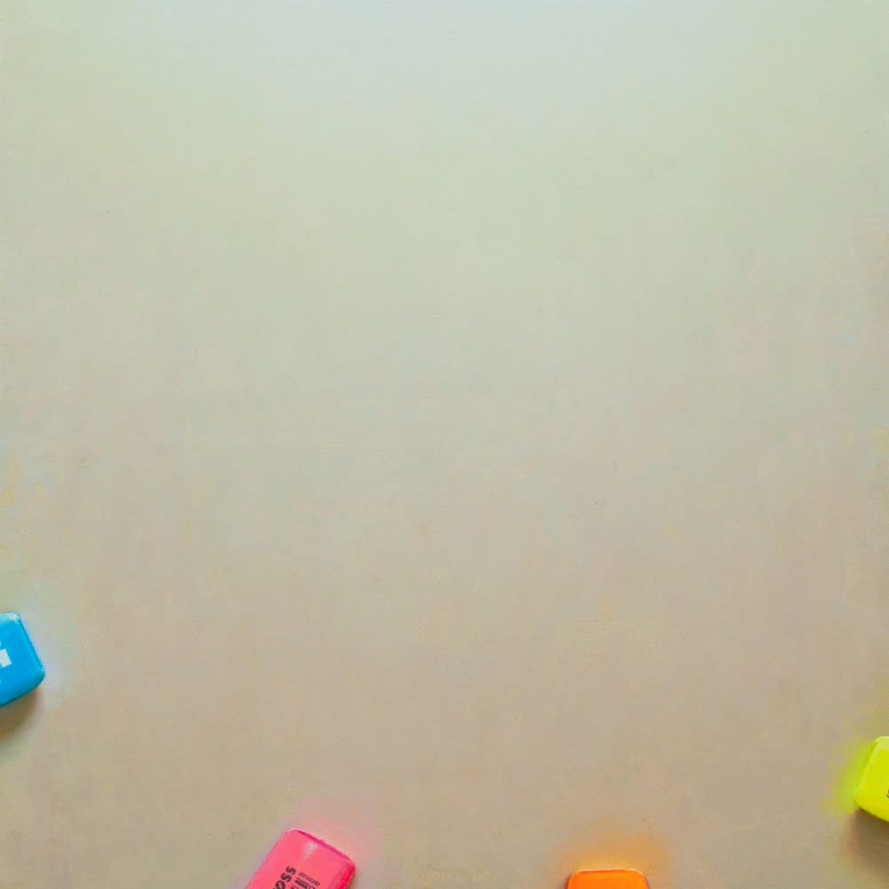 Stijn Rietman - Vergadering van Markers - 2018 - Olieverf op Masonite - 26.1 x 26.1 cm