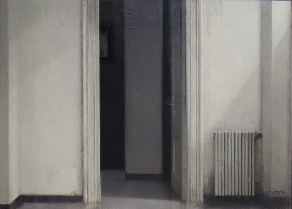 Carlos Morago - Radiator - 2018 - olieverf op paneel - 50 x 70 cm