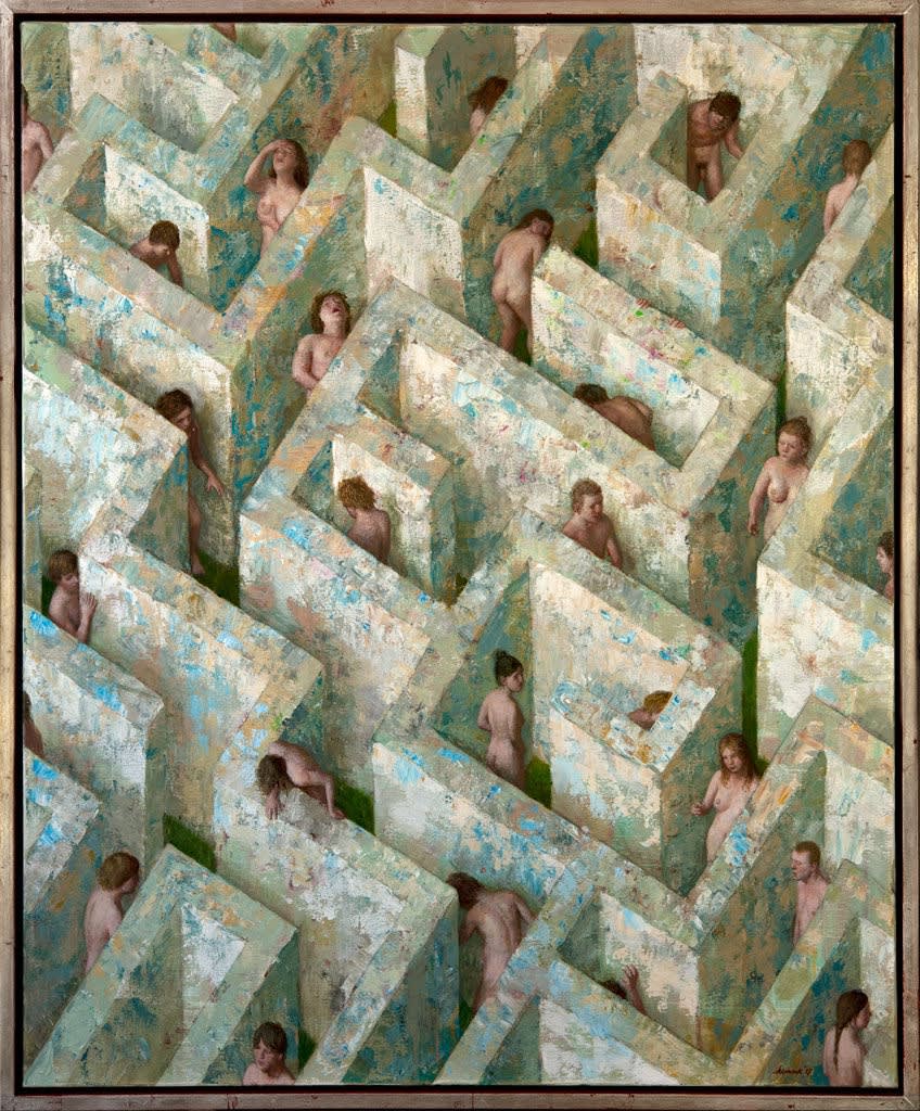 Kenne Grégoire - Tinder - 2017 - acryl op doek - 120 x 100 cm