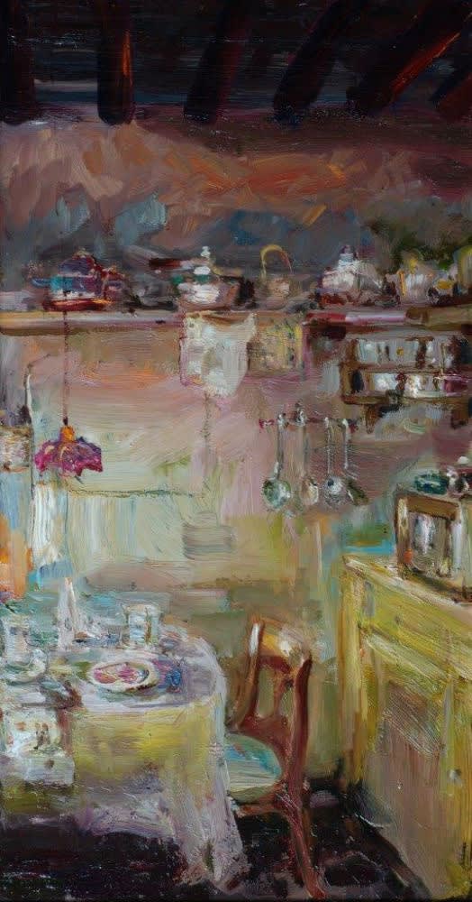 Douwe Elias - Keuken - 2017 - olieverf op doek - 80 x 40 cm