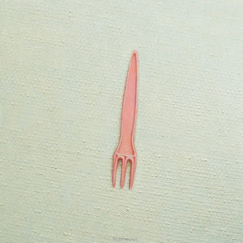 Stijn Rietman - Disposable - 2016 - olieverf op masoniet - 15,3 x 15,3 cm