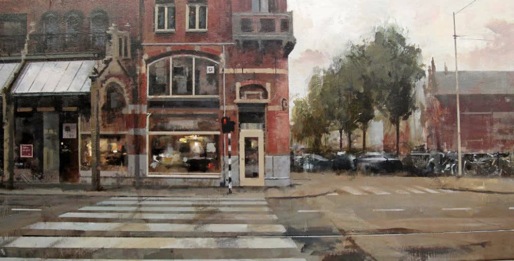 Urréjola - Hoek - 2016 - olieverf op doek - 46 x 90 cm