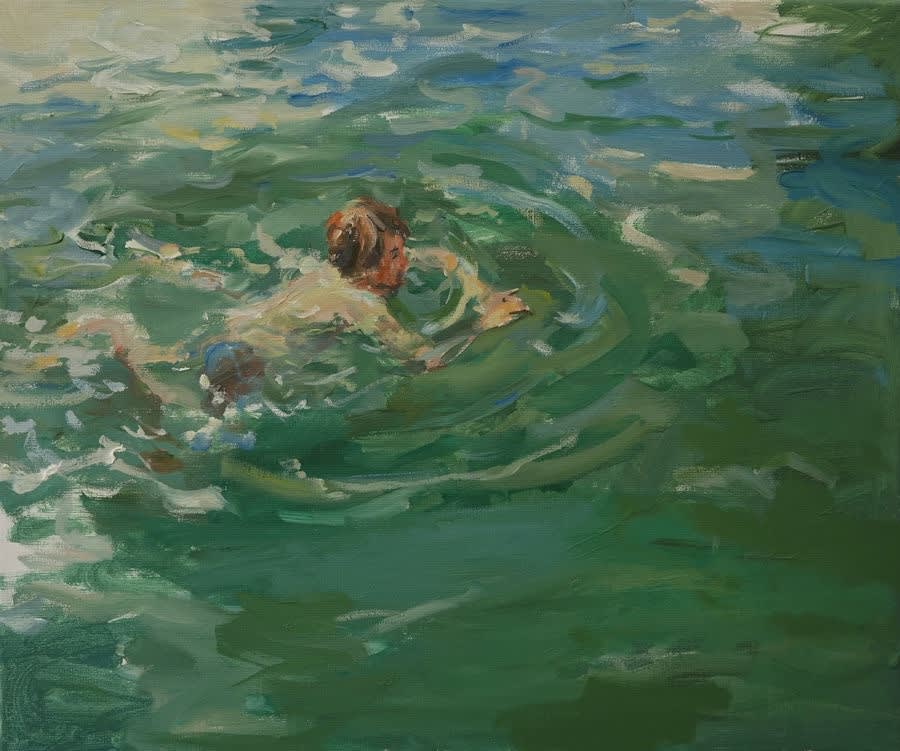 Robert Vorstman - Zelfportret - 2016 - olieverf op doek - 50 × 60 cm