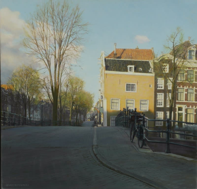 Gerard Huysman - Hoek Keizersgracht Reguliersgracht - 2015 - olieverf op paneel - 60 x 58 cm