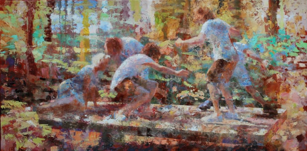 Siësta 2 - 2016 - 80 x 160 cm - olieverf op linnen