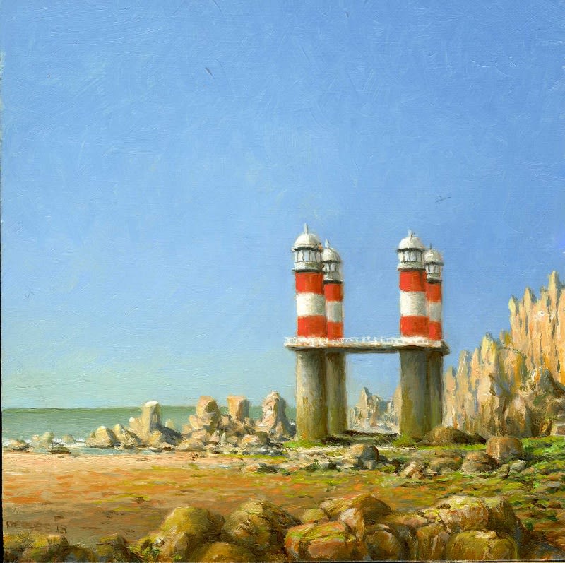 Hans Deuss - Teken aan de wand - 2015 - Olieverf op paneel - 10 x 10 cm