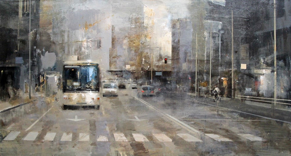 Urréjola - Andaba por Madrid - 2015 - Olieverf op doek - 54 x 100 cm