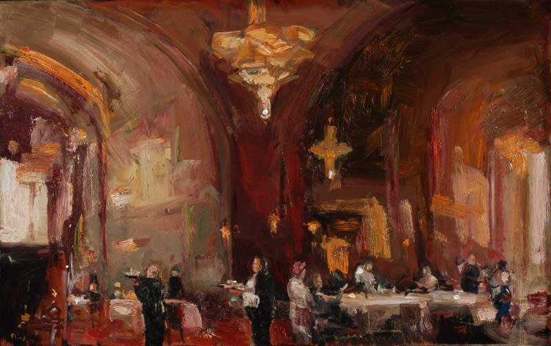 Douwe Elias - Americain in de middag - 2015 - olieverf op paneel - 70 x 120 cm