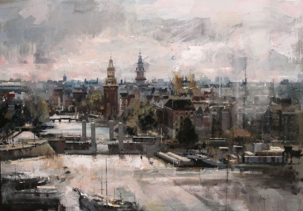 Ricardo Gal&aacute;n Urr&eacute;jola - A magnificent day - 2015 - Olieverf op doek - 81 x 116 cm