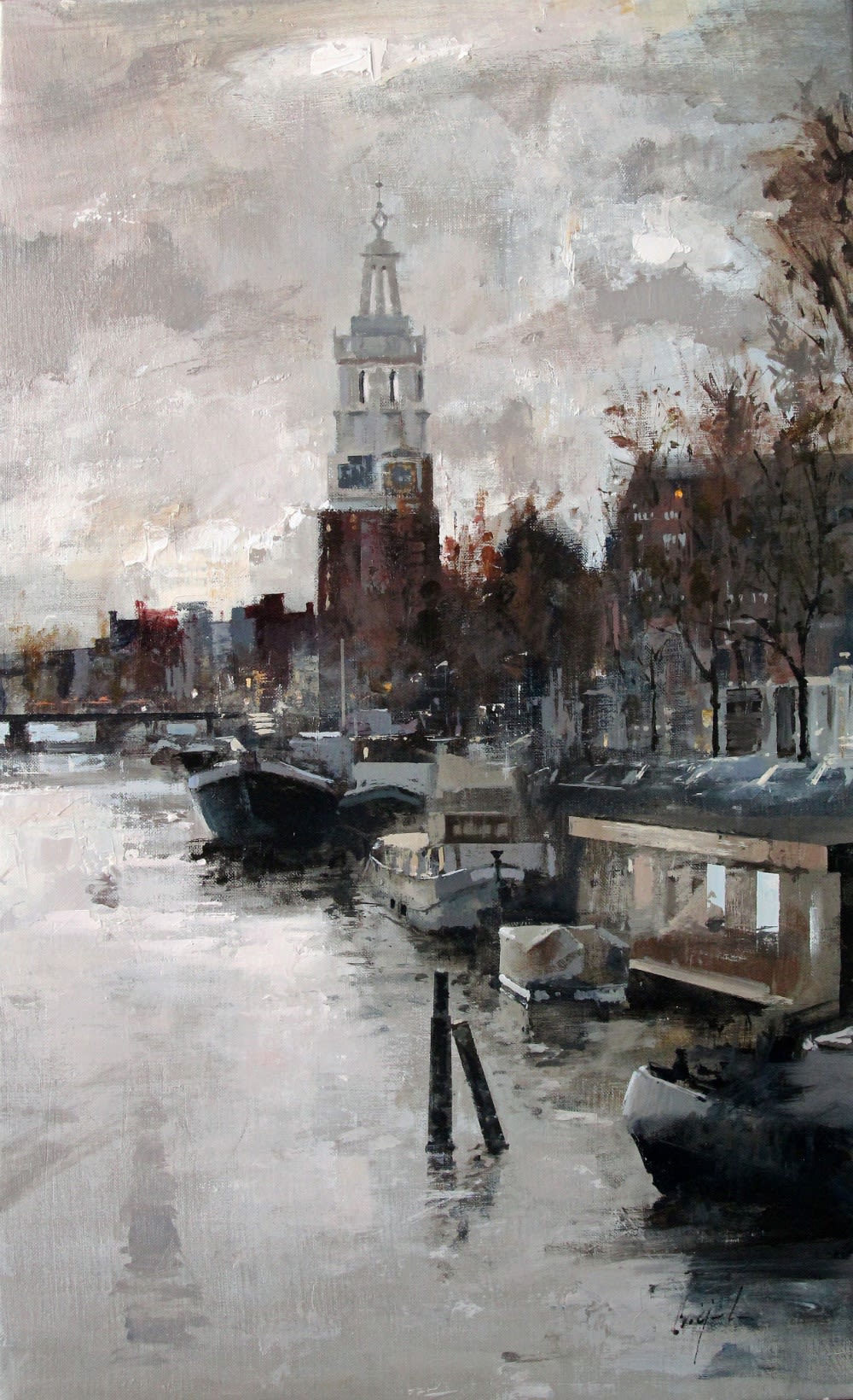 Ricardo Gal&aacute;n Urr&eacute;jola - Canal III - 2015 - Olieverf op doek - 81 x 50 cm