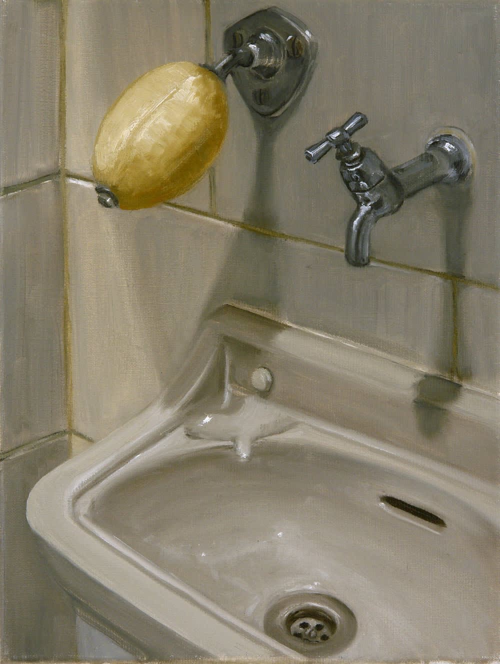 Mara van Laaren - Wasbak met zeep - 2014 - Olieverf op doek - 40x30 cm