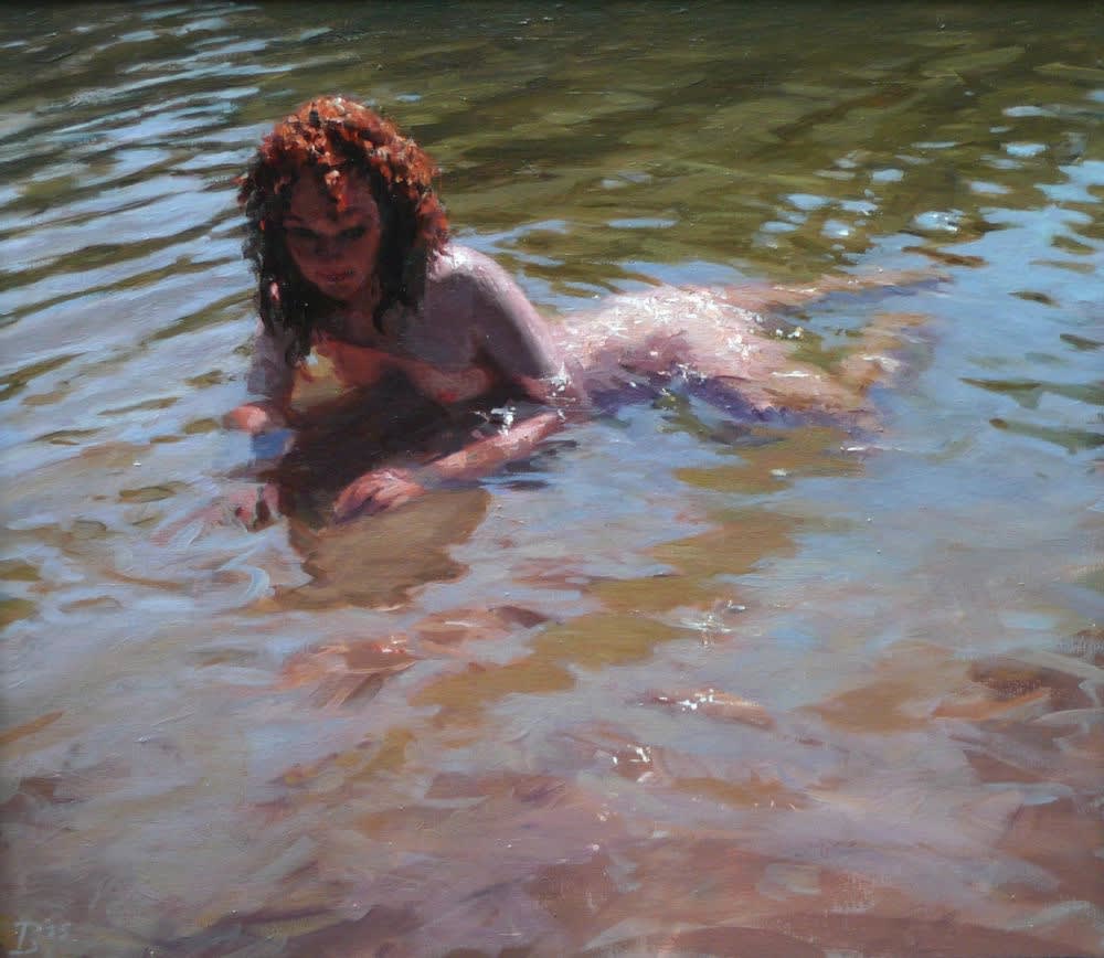 Spiegeling - 2015 - Olieverf / maroufle - 40 x 50 cm