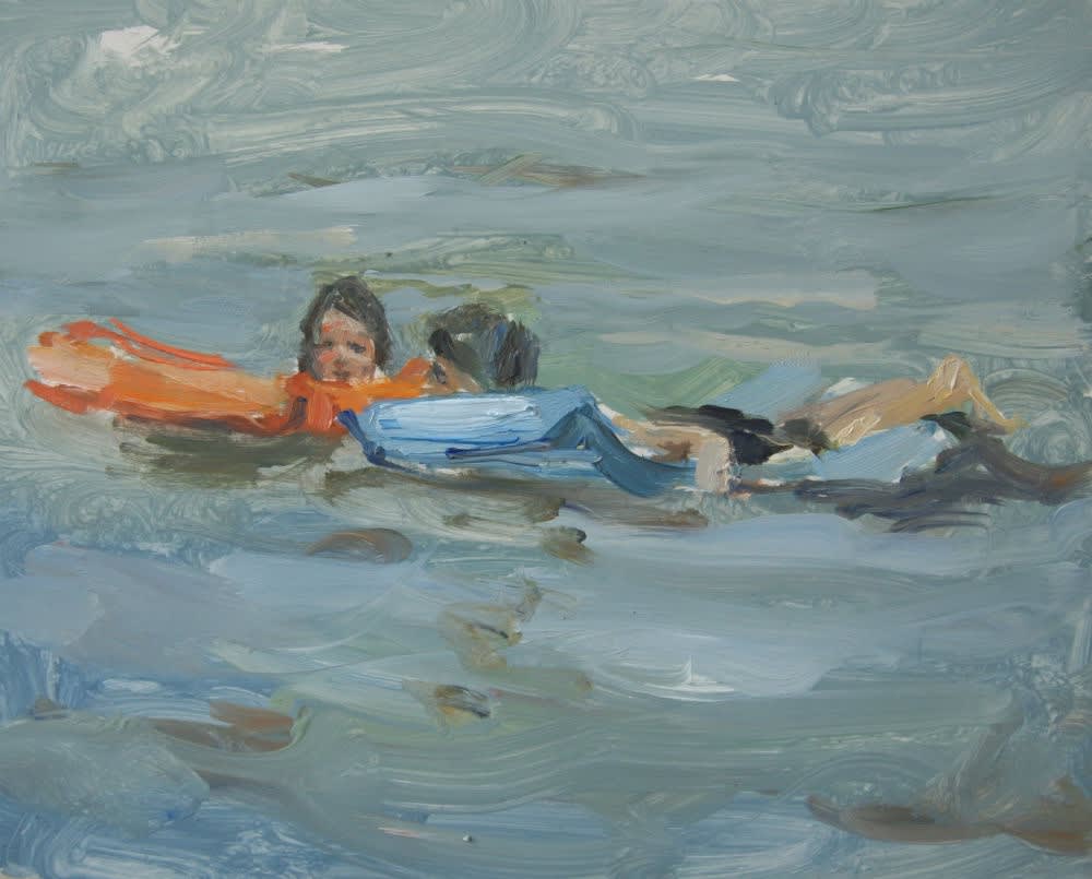 Robert Vorstman - Luchtbedden - 2015 - olieverf op paneel - 20 x 15 cm