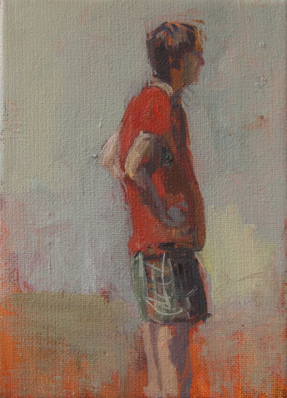 Robert Vorstman - Man - 2015 - olieverf op doek - 13 x 18 cm