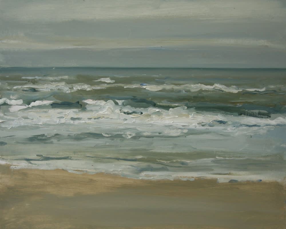 Robert Vorstman - Zee liggend - 2015 - olieverf op paneel - 30 x 40 cm