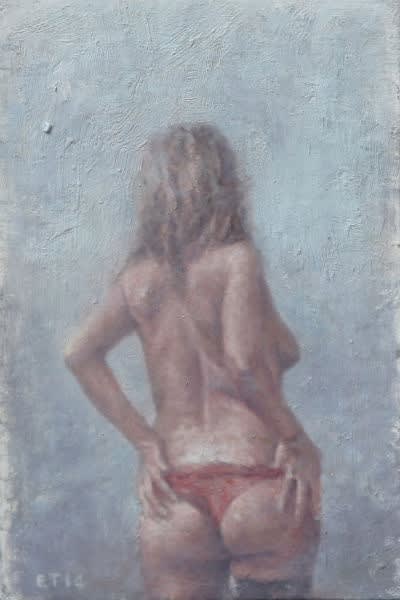 Rug - 2014 - olieverf op paneel - 15 x 10 cm