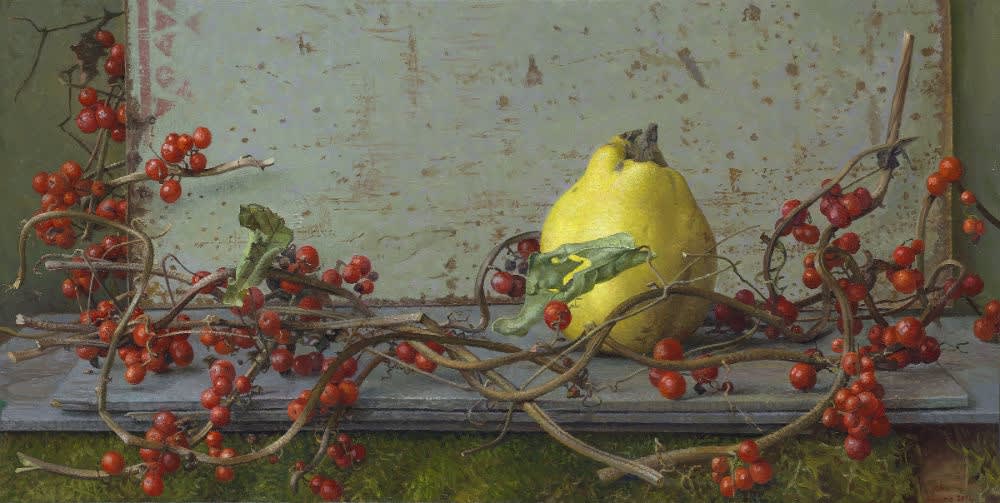 Joke Frima - Pharo - 2014 - olieverf op paneel - 25 x 50 cm