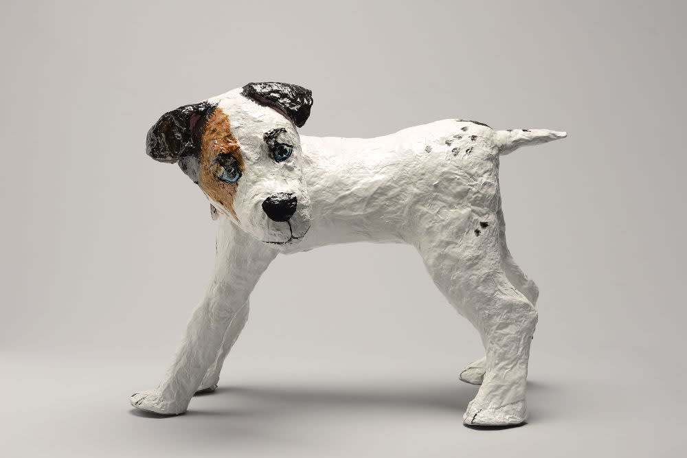 Diana Friedmann - Snoet - 2014 - acrylverf en lak op papier-maché - 40 cm hoog