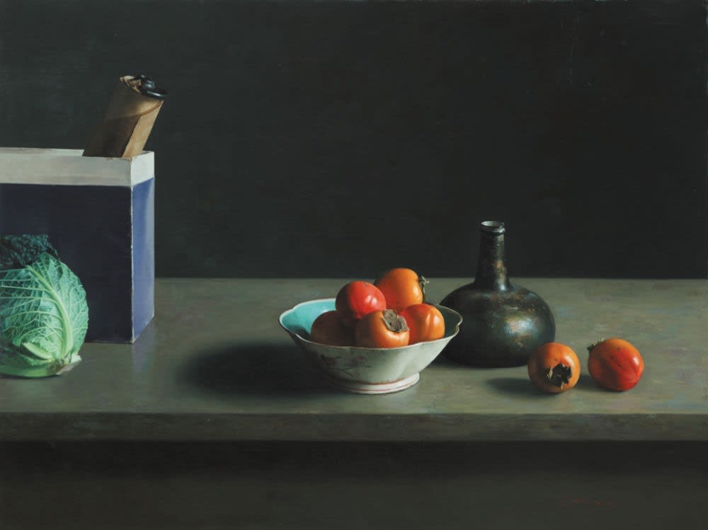 Qiangli Liang, Stilleven met kaki's, 2012