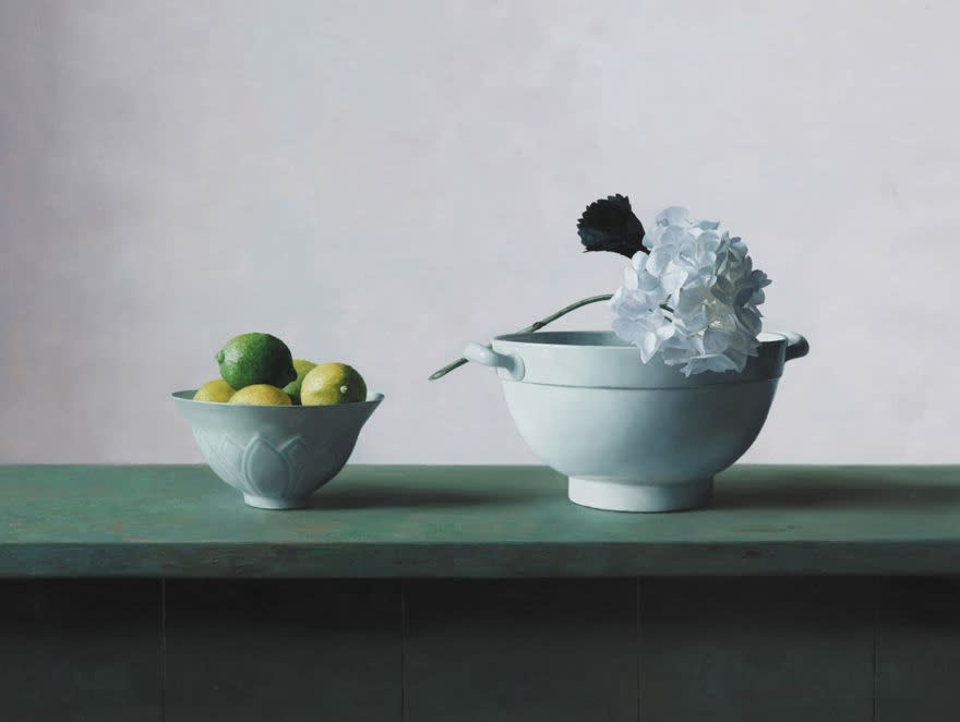 Qiangli Liang, Hortensia met citroenen, 2013