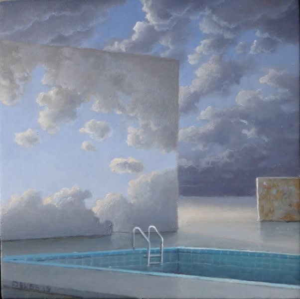 Hans Deuss - Doorgang - 2019 - olieverf op paneel - 10 x 10 cm